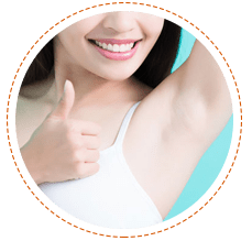 Underarms hair removal