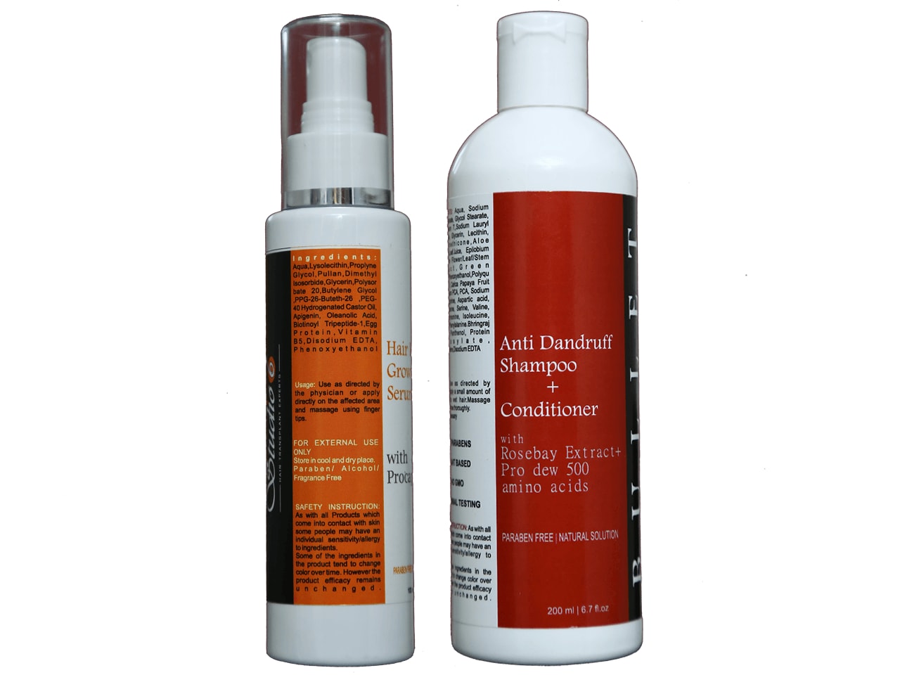 Hair Re-Growth Serum + Bullet Anti Dandruff Shampoo